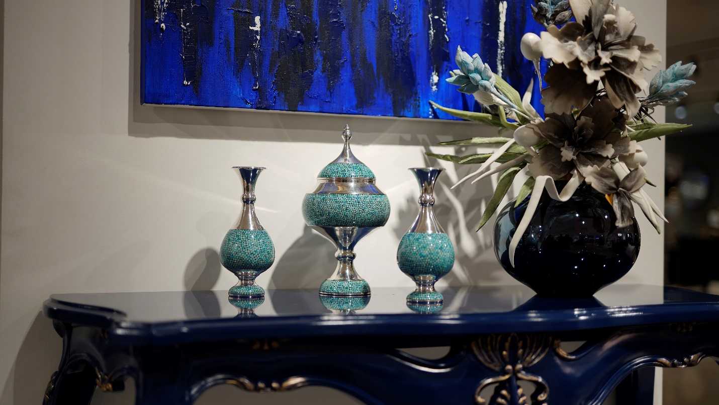 افتخاری دیگر برای صنایعدستی آقاجانی؛ ترکیب لوکس و دکوراتیو نقره و فیروزه