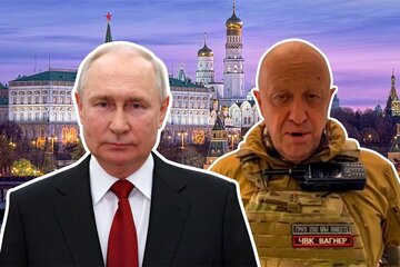 عکس | سانسور به سبک روسی؛ حذف عکس فرمانده واگنر از کنار پوتین!