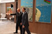 Iran FM meets Azerbaijani president in Baku