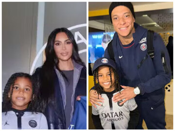 عکس | کیلیان امباپه در تعطیلات کنار کیم کارداشیان