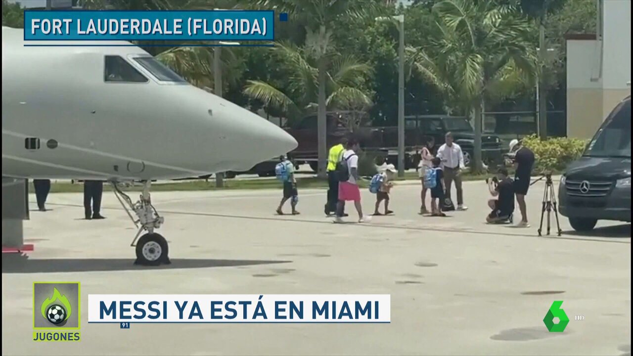 عکس| لیونل مسی وارد آمریکا شد