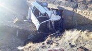 مصدومیت پنج نفر در اثر سقوط خودرو در آتشگاه کرج