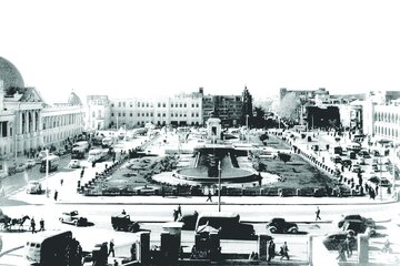 ۷۷ سال قبل میدان توپخانه این شکلی بود/ عکس