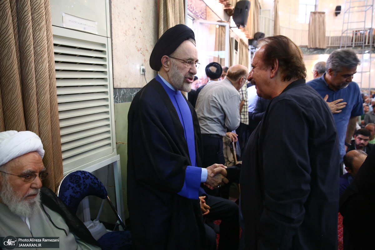 حضور سید محمد خاتمی در مراسم ختم مادر احمد مسجدجامعی 9