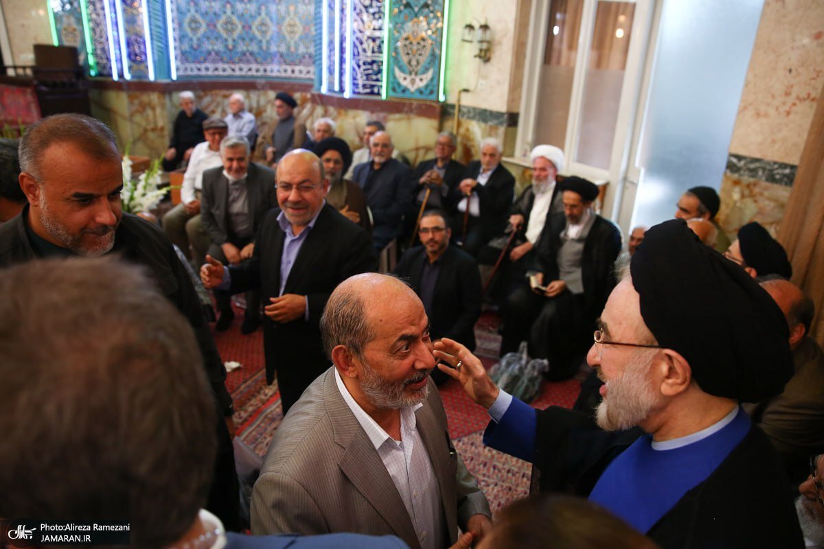 حضور سید محمد خاتمی در مراسم ختم مادر احمد مسجدجامعی 8