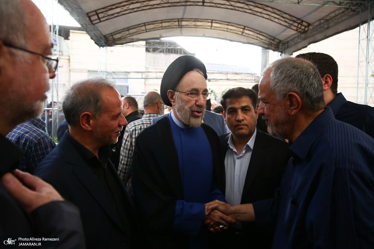 حضور سید محمد خاتمی در مراسم ختم مادر احمد مسجدجامعی 5