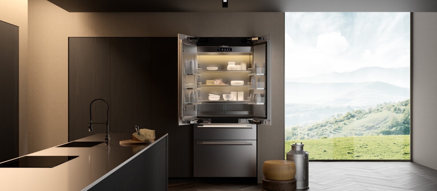 طراحی داخلی آشپزخانه با لوازم آشپزخانه شیک