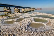 تصاویر | دریاچه ارومیه: آبی نمانده است