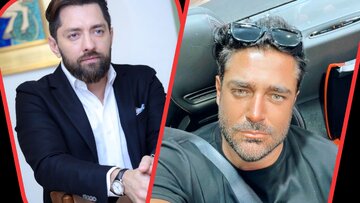 عکس | شباهت استایل بهرام رادان و محمدرضا گلزار در مراسم ازدواج؛ چشم رنگی‌های سینما در لباس دامادی