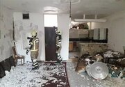 ببینید | انفجار منزل مسکونی در صوفیان به علت نشت گاز