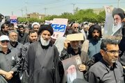 مردم غیور خوزستان در گرمای ۵۰ درجه هتک حرمت قرآن را محکوم کردند