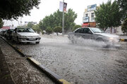 ببینید | اولین تصاویر از بارش شدید باران در شهرستان سراب آذربایجان شرقی