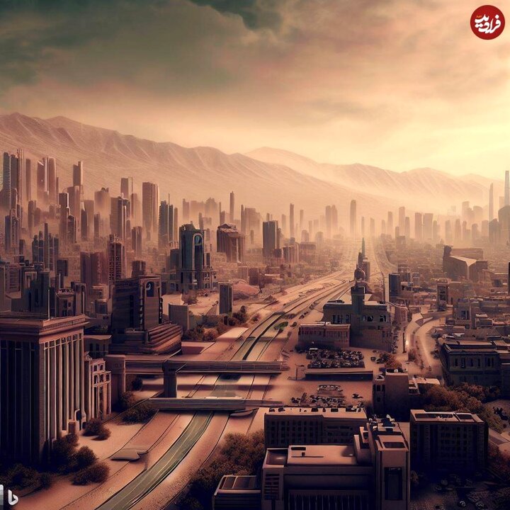 شهر تهران در سال ۲۰۵۰ میلادی از نگاه هوش مصنوعی