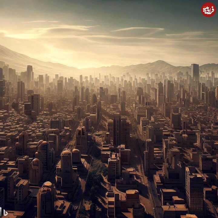 شهر تهران در سال ۲۰۵۰ میلادی از نگاه هوش مصنوعی