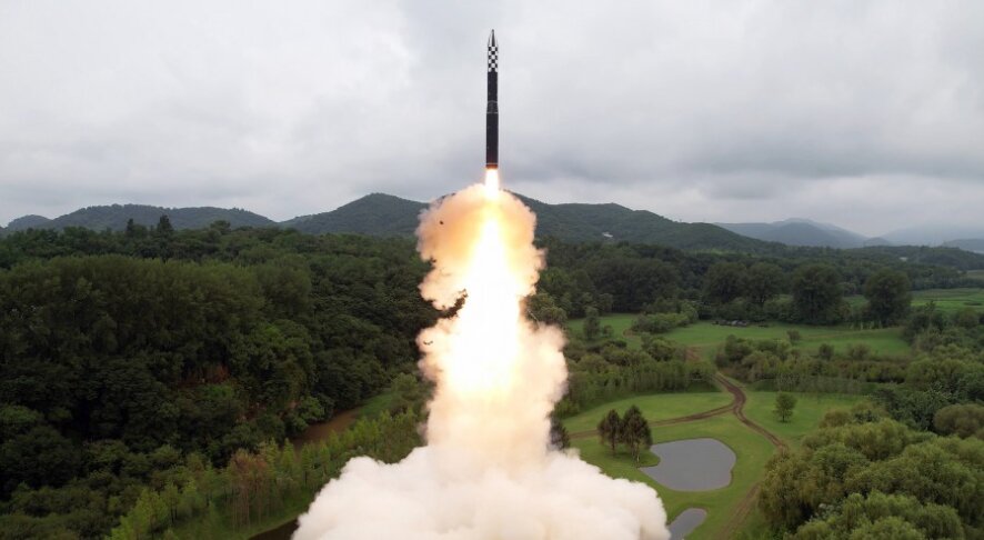 تصاویری از گل سرسبد موشک‌های کره‌شمالی