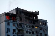 ببینید | حمله پهپادی ارتش اوکراین به یک ساختمان بلند در مسکو