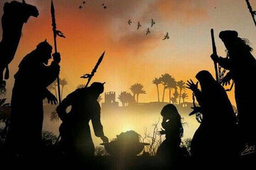 عکس | تصویرسازی تکان‌دهنده از لحظه شهادت امام حسین علیه‌السلام