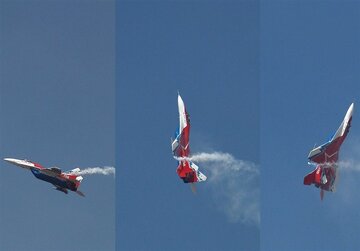 قدرت‌نمایی جنگنده‌ها بر فراز آسمان / فیلم