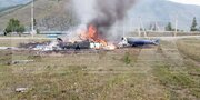 ببینید | اولین ویدیو از سقوط مرگبار یک هلی‌کوپتر در آلتای روسیه