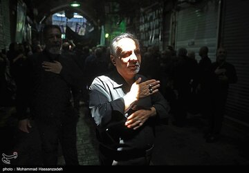 عزاداری تاسوعای حسینی در بازار تهران