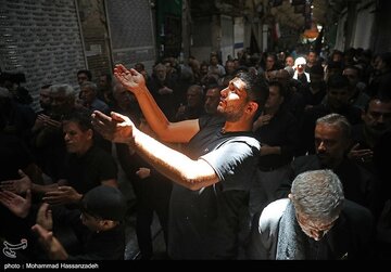 عزاداری تاسوعای حسینی در بازار تهران