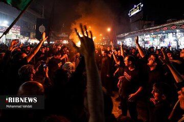 مراسم سنتی مشعل گردانی نجفی‌های مقیم قم/ محرم ۱۴۴۵