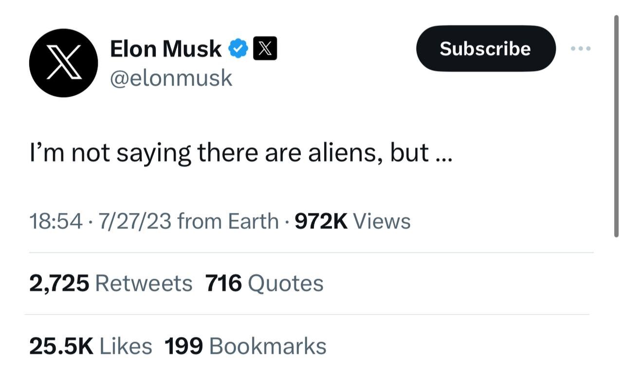 عکس | نخستین واکنش ایلان ماسک به جلسه جنجالی آدم فضایی ها در کنگره آمریکا!