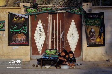 هیات‌های به قد کودکی؛ تصاویری جالب از کودکان در خوزستان / عکس