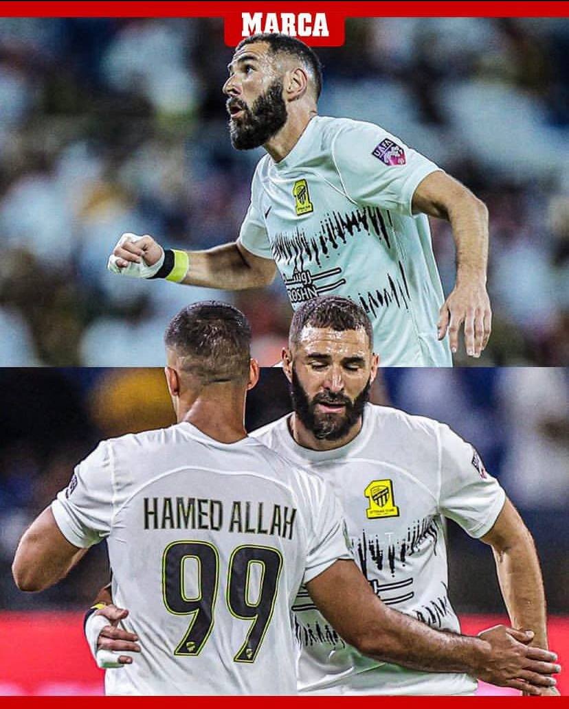 عکس| کریم بنزما در آغوش ستاره مورد علاقه پرسپولیسیها