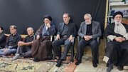 خاتمی ، جهانگیری،موسوی خوئینی ها، سید هادی خامنه‌ای و صادقی در یک مراسم /+ عکس