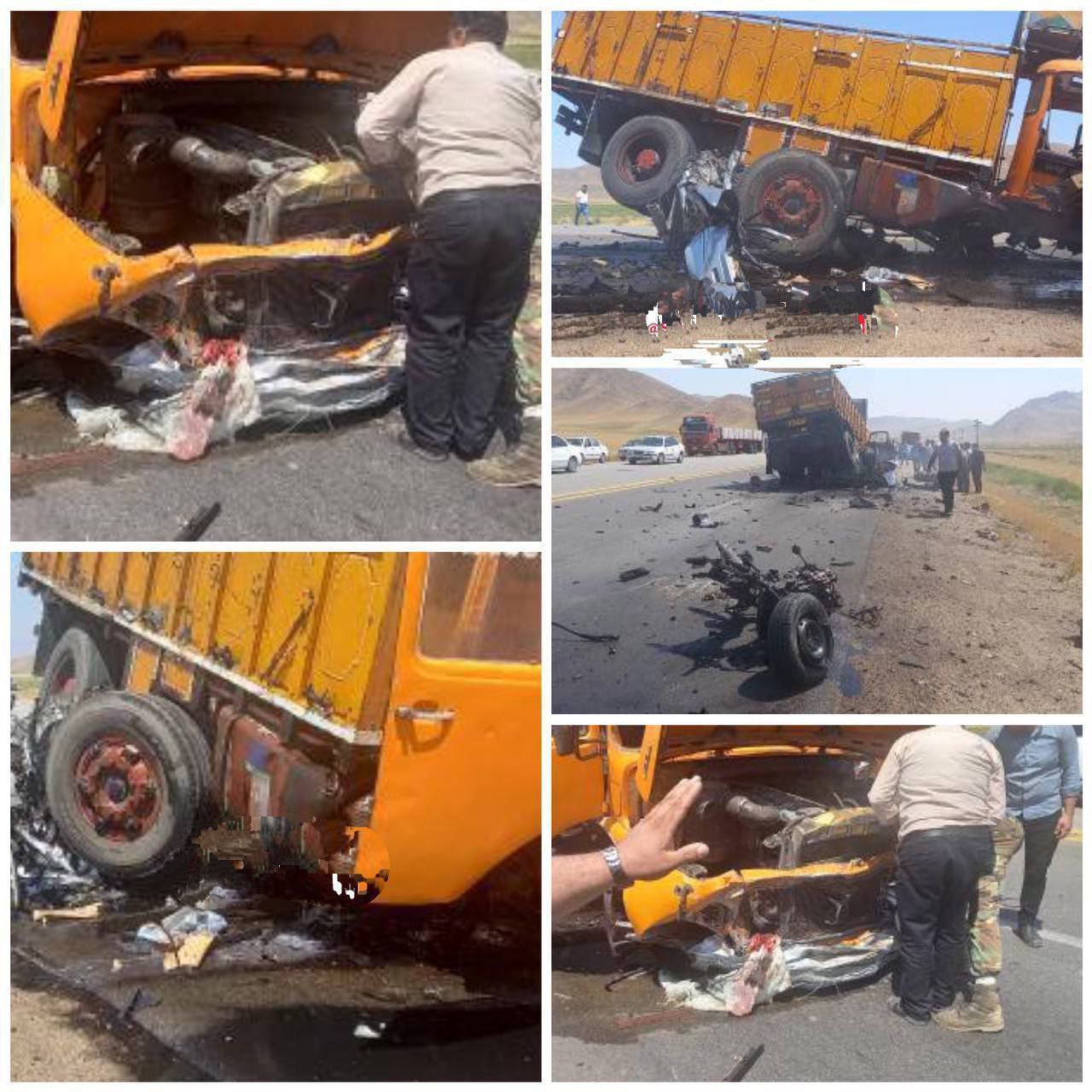 تصادف مرگبار با دو فوتی؛ سواری پژو زیر کامیون کاملاً له شد/ عکس
