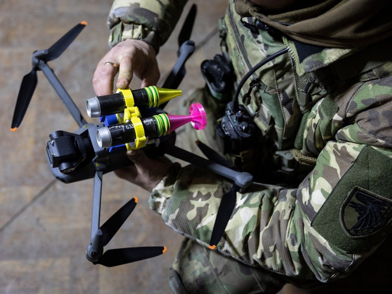 اوکراین کوادکوپترهای بمب‌افکن خود را مجهز می‌کند!/ عکس