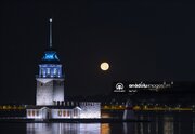 تصاویر | پدیده زیبای سوپر ماه در استانبول؛ یک قدم تا زمین