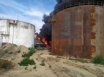 روسیه، غلات منطقه اودسا را نابود کرد/عکس