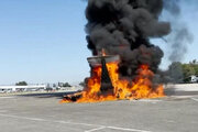 ببینید | اولین ویدیو از سقوط وحشتناک هواپیما در فرودگاه لس‌آنجلس