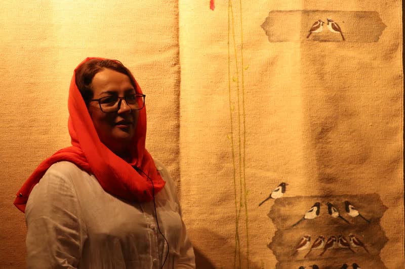 سیمرغِ نگارخانهی سمنان با آواز گنجشکها جان گرفت