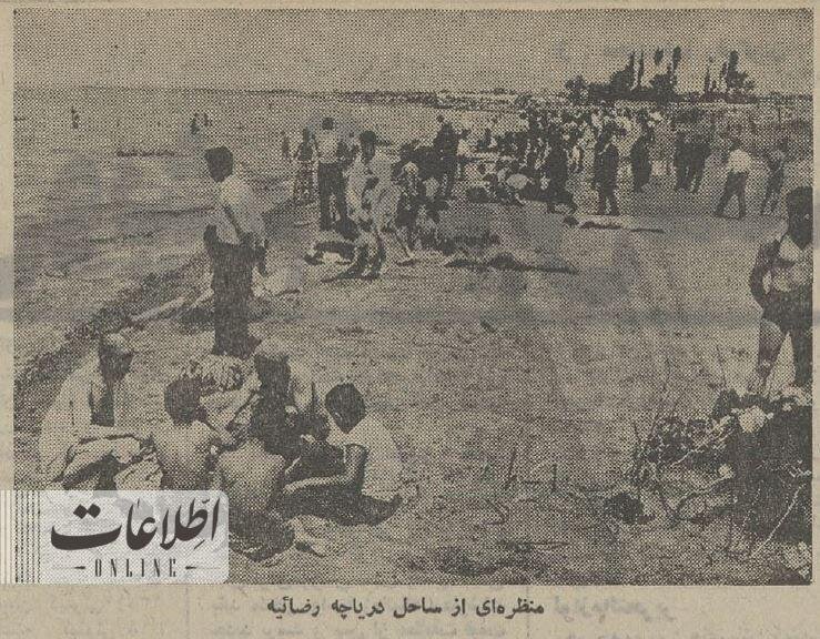هجوم مردم به دریاچه ارومیه با خیار و پلاژ! / عکس