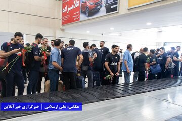 ورود تیم ملی والیبال به ارومیه