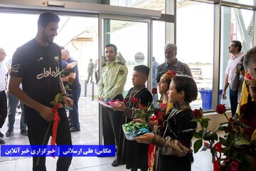ورود تیم ملی والیبال به ارومیه