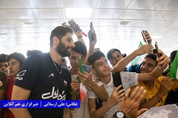ورود تیم ملی والیبال به ارومیه