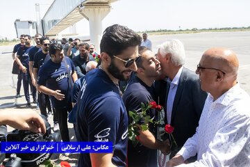 ورود تیم ملی والیبال به ارومیه