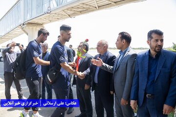 ورود تیم ملی والیبال به ارومیه