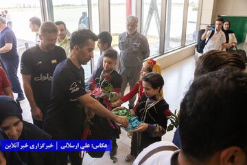ورود تیم ملی والیبال به ارومیه