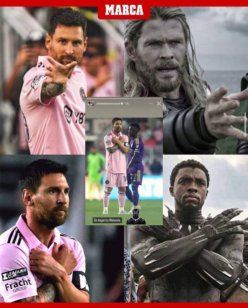 عکس| وقتی مسی ابر قهرمان مارول میشود!