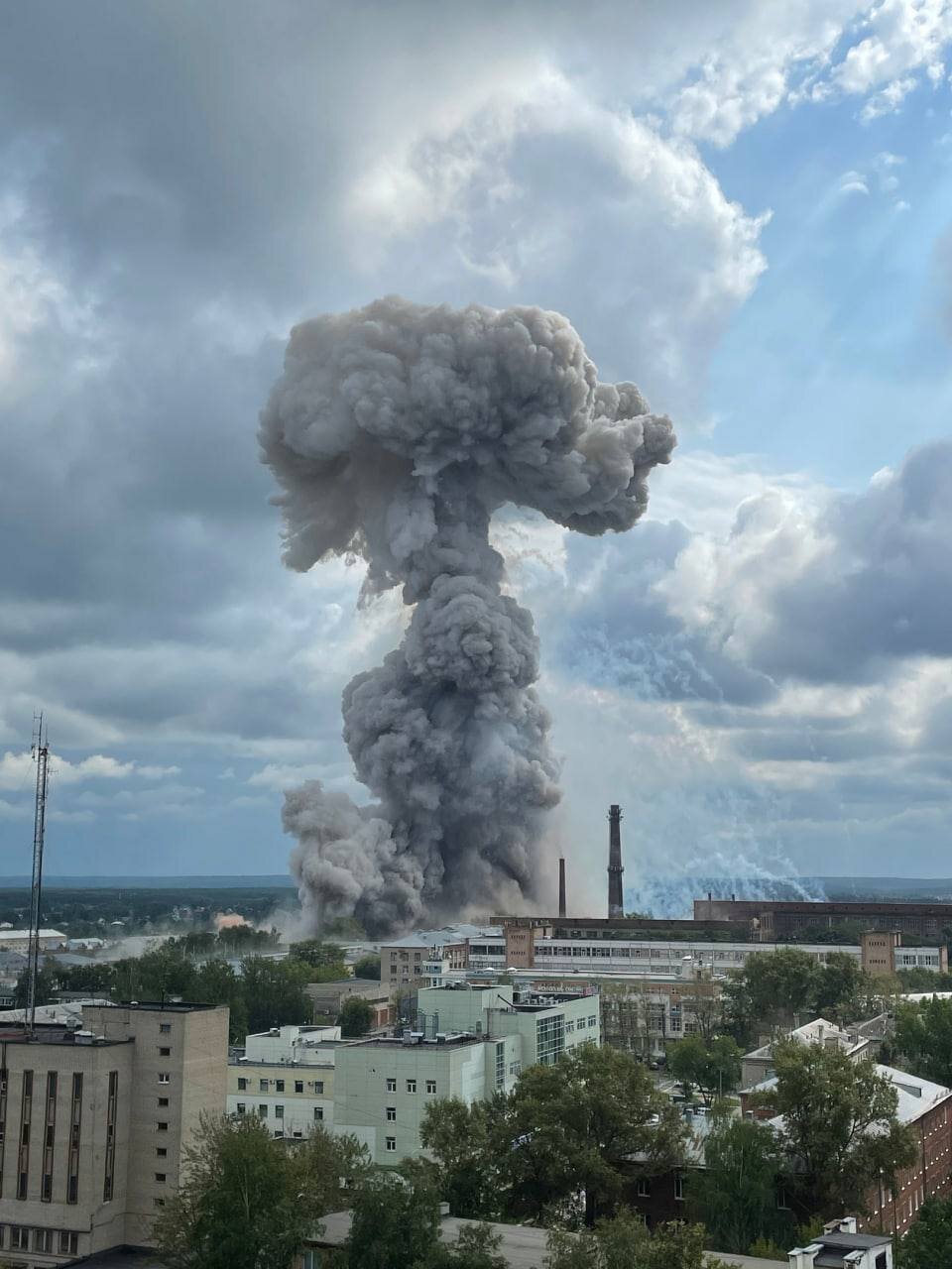 انفجار مهیب در روسیه؛ دود مسکو را فرا گرفت/عکس