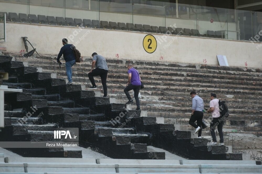 تصاویر| وضعیت اسفناک ورزشگاه آزادی در آستانه آغاز لیگ برتر