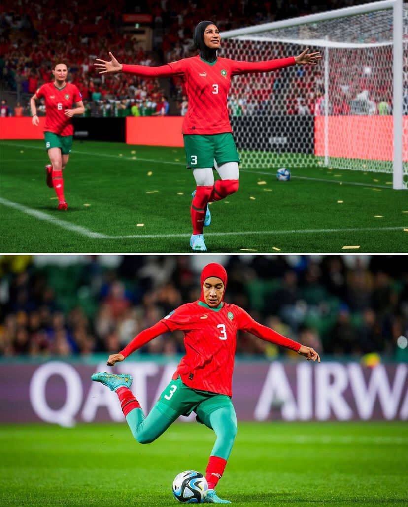 عکس| حجاب زنان در بازی فیفا 23!