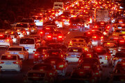 ببینید | ترافیک سنگین خودروها در مسیر تهران شمال ساعت ۳ بامداد!