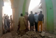 ببینید | اولین تصاویر از ریزش مرگبار یک مسجد در حین اقامه نماز جمعه