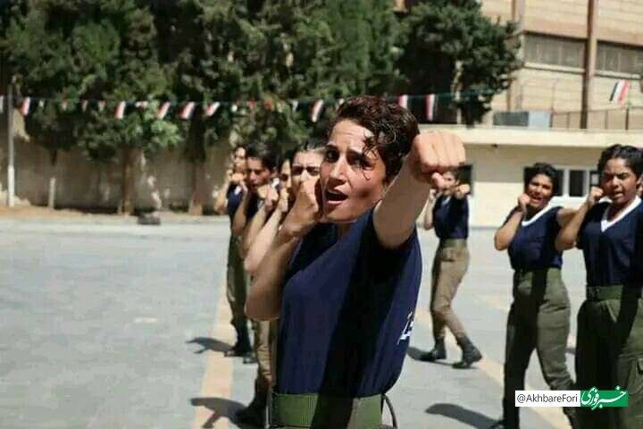 تصاویری از دوره آموزشی پلیس زن دولت سوریه با تصاویر بشار اسد/ایران تایمز